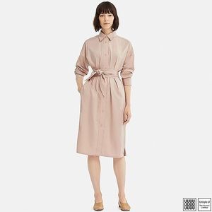 UNIQLO U by Christophe Lemaire Shirt dress yellow